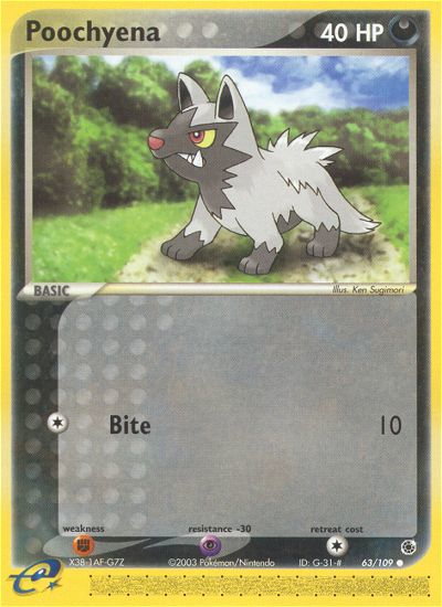 EX Ruby&Sapphire Poochyena #63/109